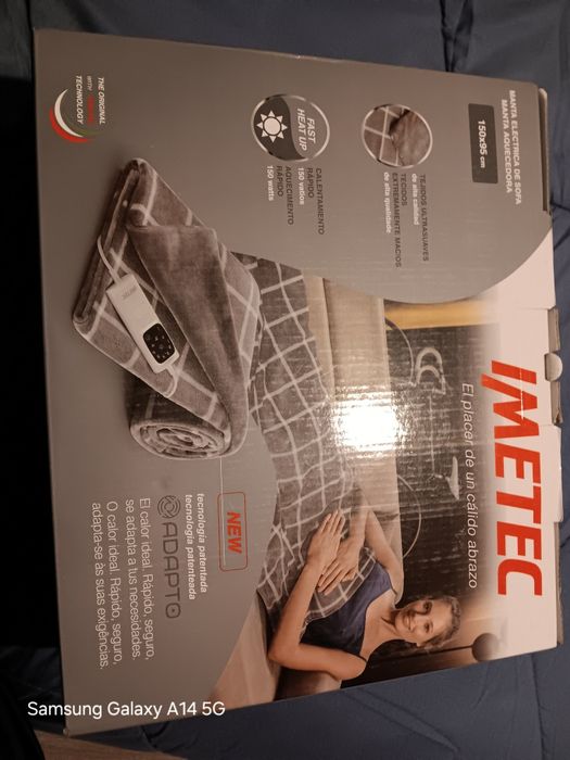 Manta eletrica de sofá