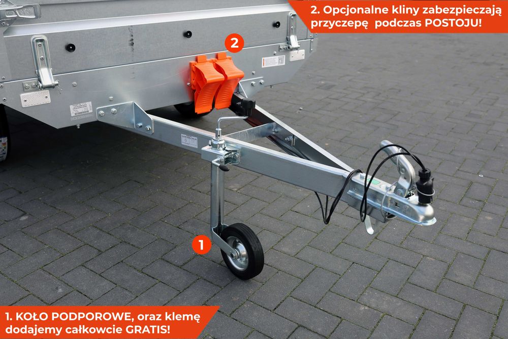 Neptun NORDICA BASELINE 263 x 145 koła pod skrzynia pod paką platforma