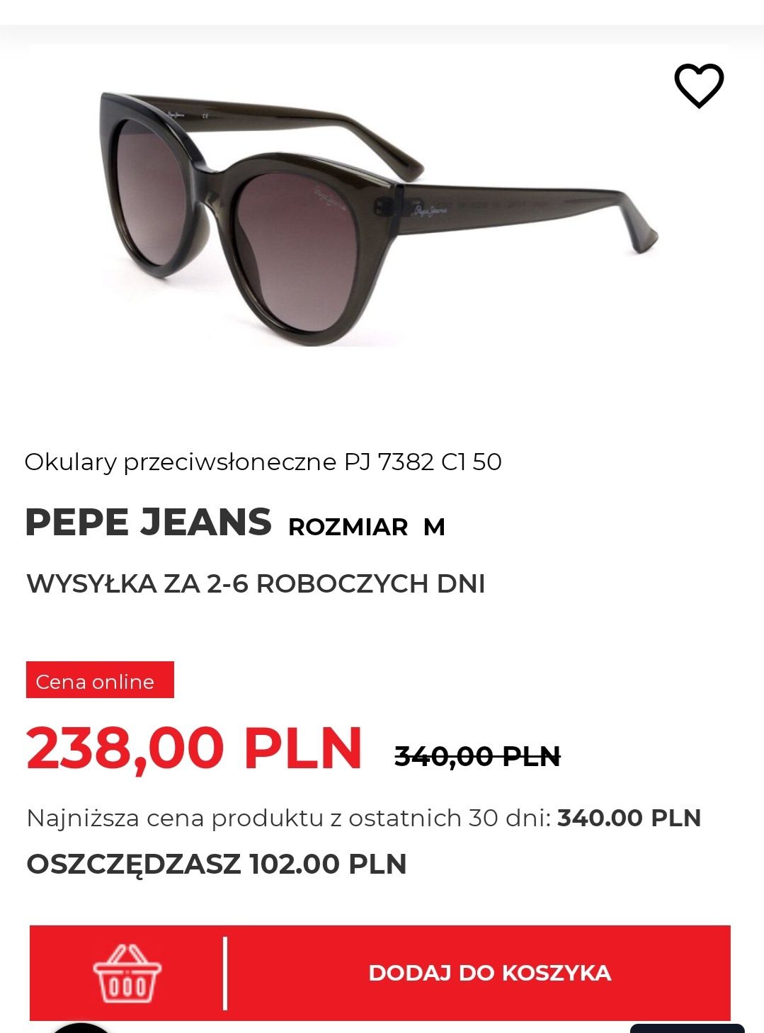 Pepe Jeans, okulary przeciwsłoneczne