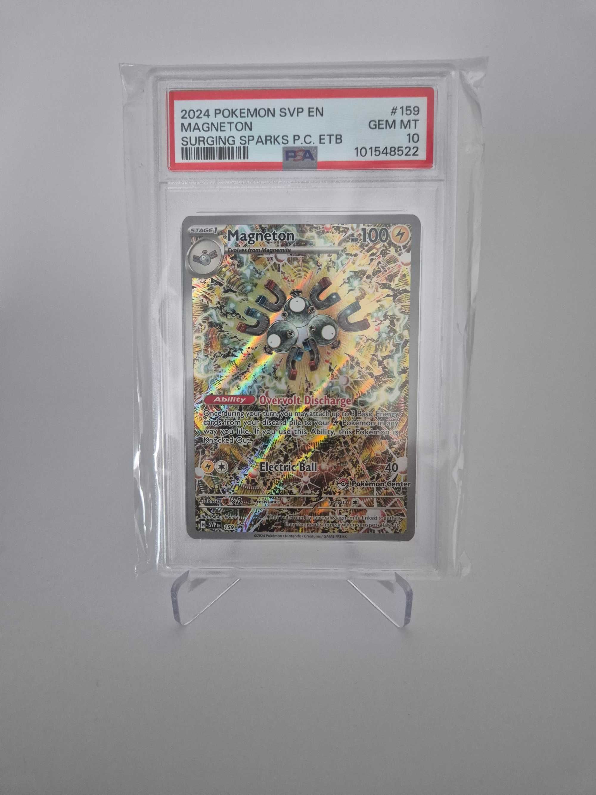 [PSA 10] Magneton SVP 159 Pokemon Center Stamp
