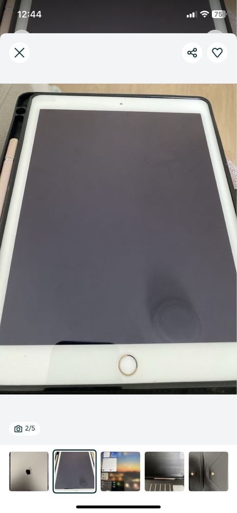 Ipad Air 2 Gold & White - Como Novo