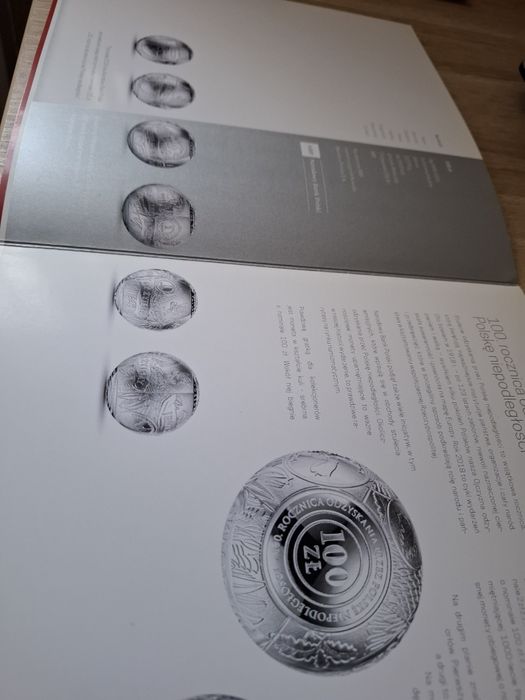 Folder do monety - 100 zł 2018 KULA SREBRNA - 100 LAT NIEPODLEGŁOŚCI