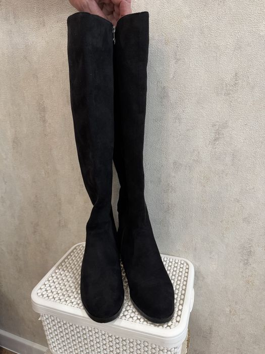 Замшеві високі чоботи, р. 39