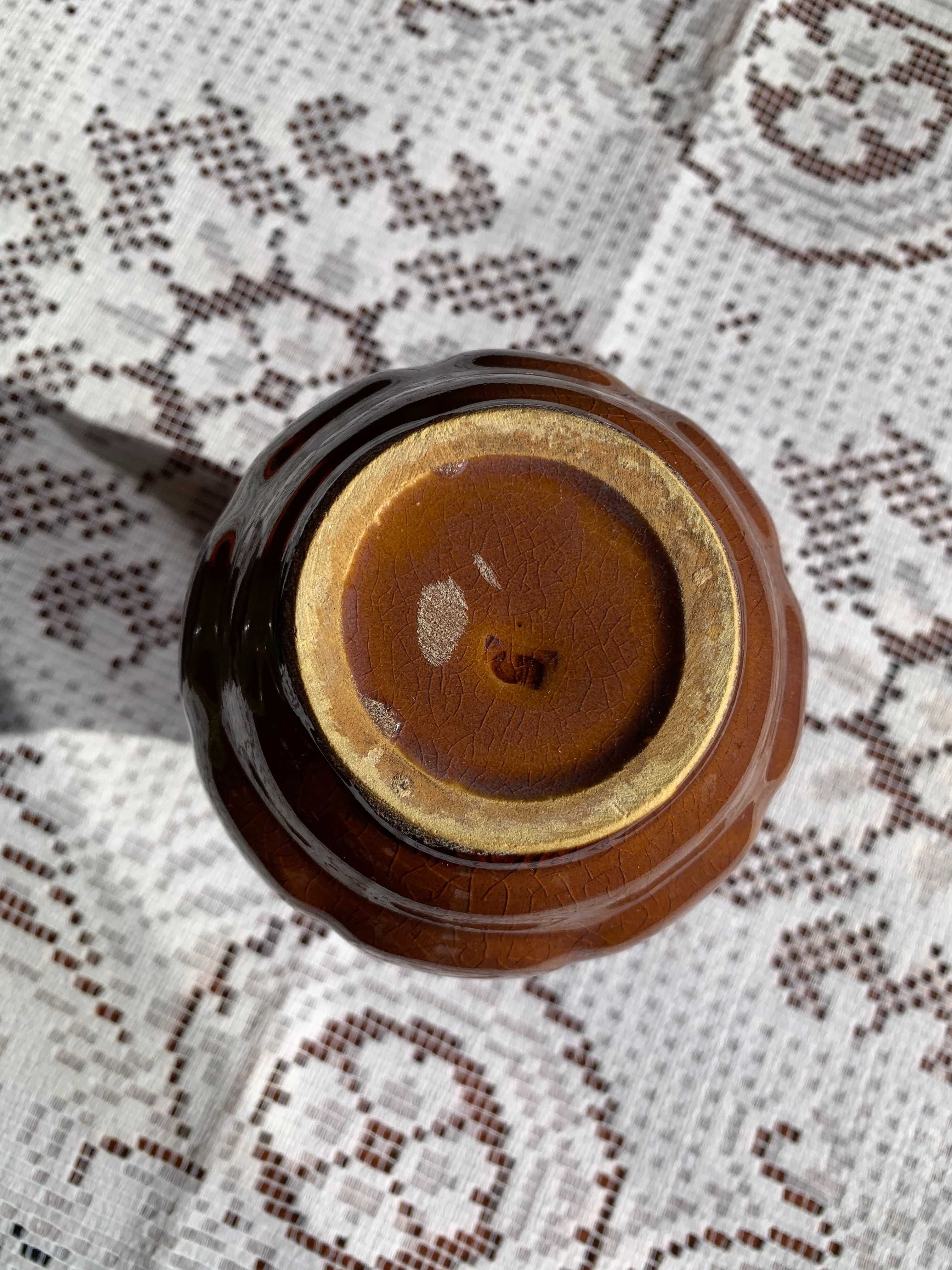 Dzbanek Porcelit - Brązowy Vintage PRL