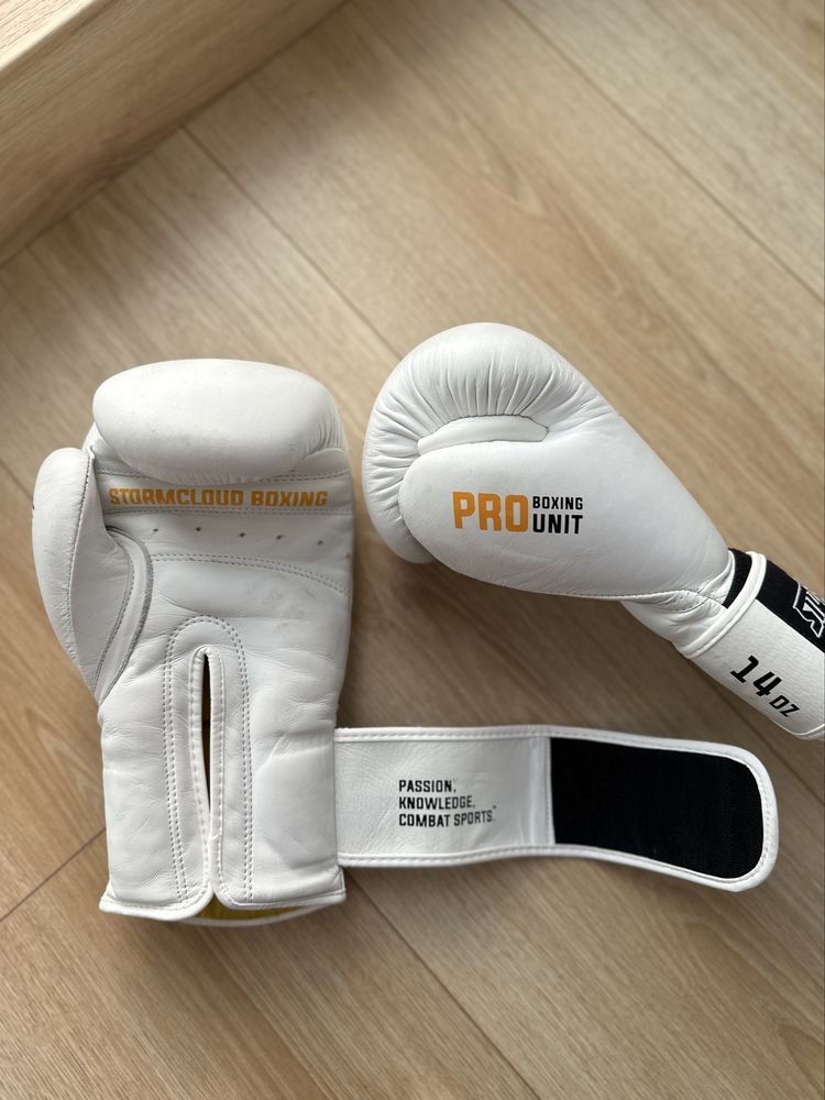 StormCloud Rękawice bokserskie ze skóry naturalnej 14 oz