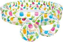 Piscina com Flutuador e Bola 248 l Água Multicolorido