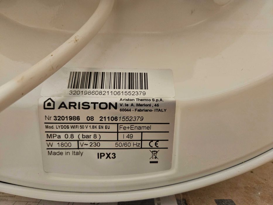 Pogrzewacz wody, bojler ARISTON LYDOS WIFI 50V