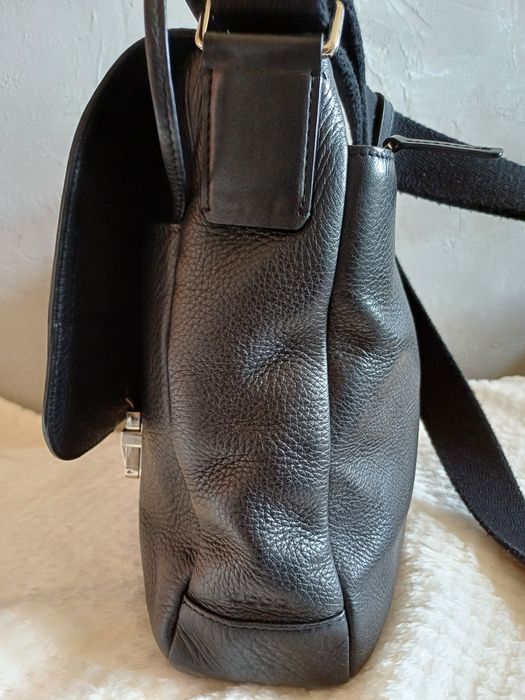 Большая мужская сумка Ecco,натуральная кожа