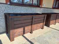 Doniczki ogrodowe drewniane  130 cm