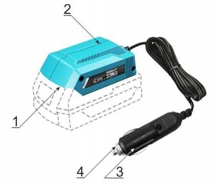Ładowarka samochodowa Dedra DED7038A do akumulatorów SAS+ALL 12V 20V
