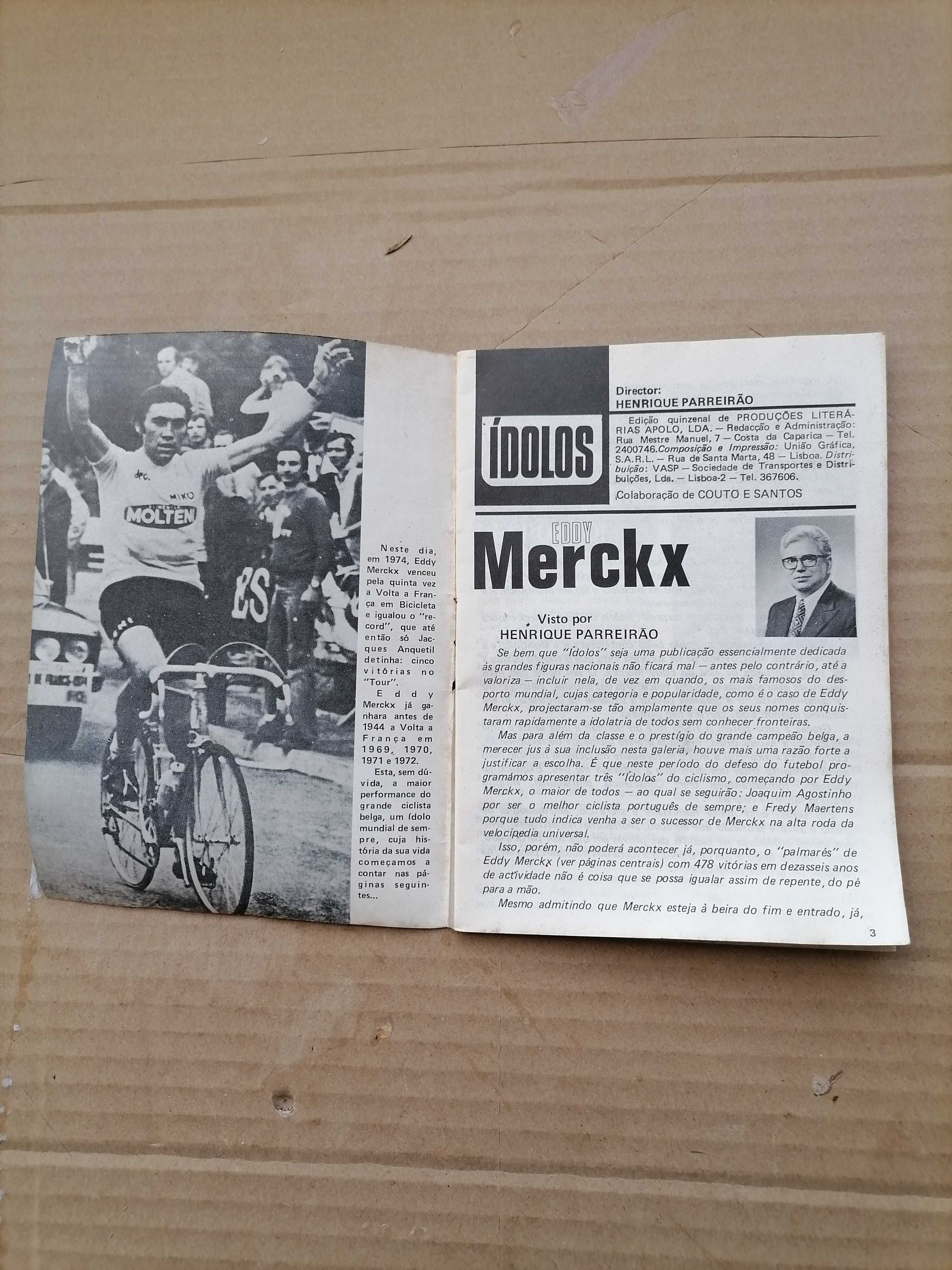 Ídolos do Desporto 1977 EDDY MERCKX Nº 16