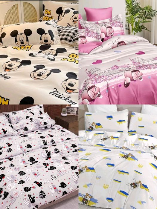 Комплекти постільної білизни підліткові. 100% бавовна. Бязь.