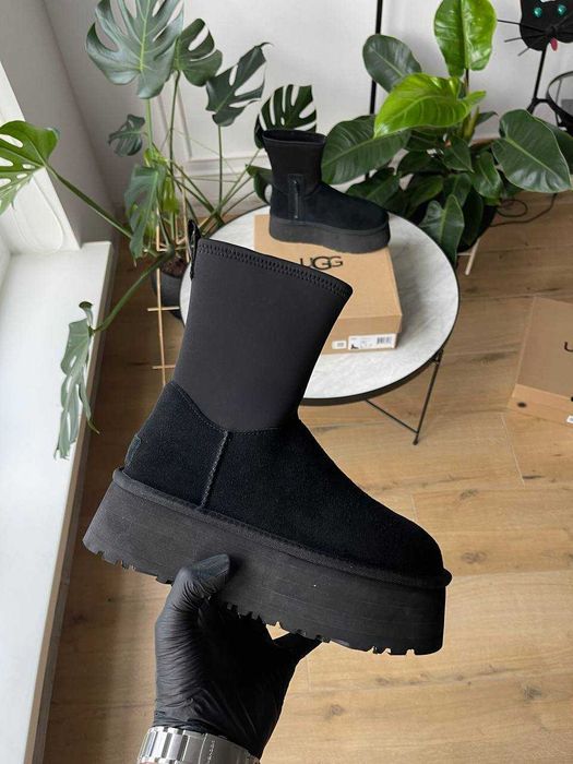 Женские зимние ботинки UGG Classic Dipper Boots замшевые сапоги угги