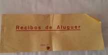 Bloco recibos de aluguer anos 80 para colecionadores