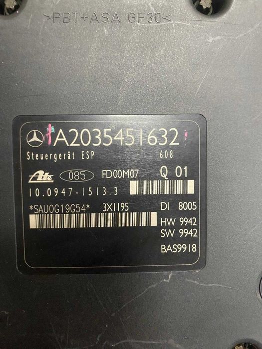 A2 0 3 5 4 5 1 6 3 2 – MODULO ABS – MERCEDES W203