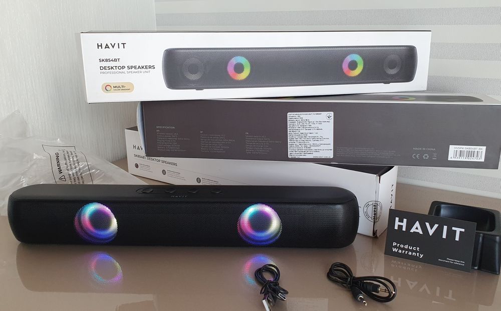 Саундбар акустика портативная колонка HAVIT HV-SK854BT 10W RGB Black
