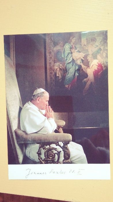 Zdjęcie Papieża Jana Pawła II oryginalna karta pocztowa ze zdjęciem