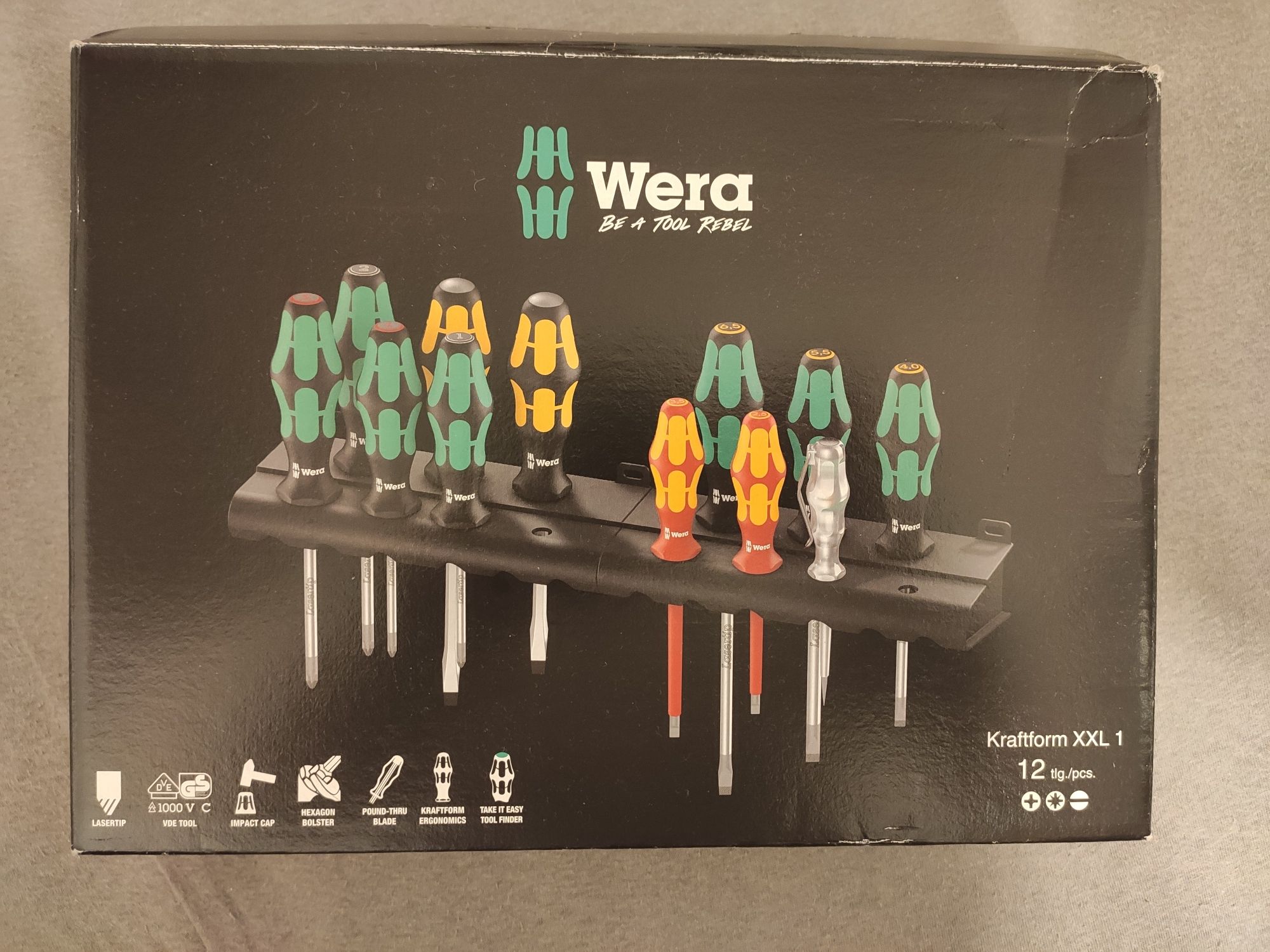 12-Częściowy Zestaw Śrubokrętów Wera Kraftform Xxl NOWY