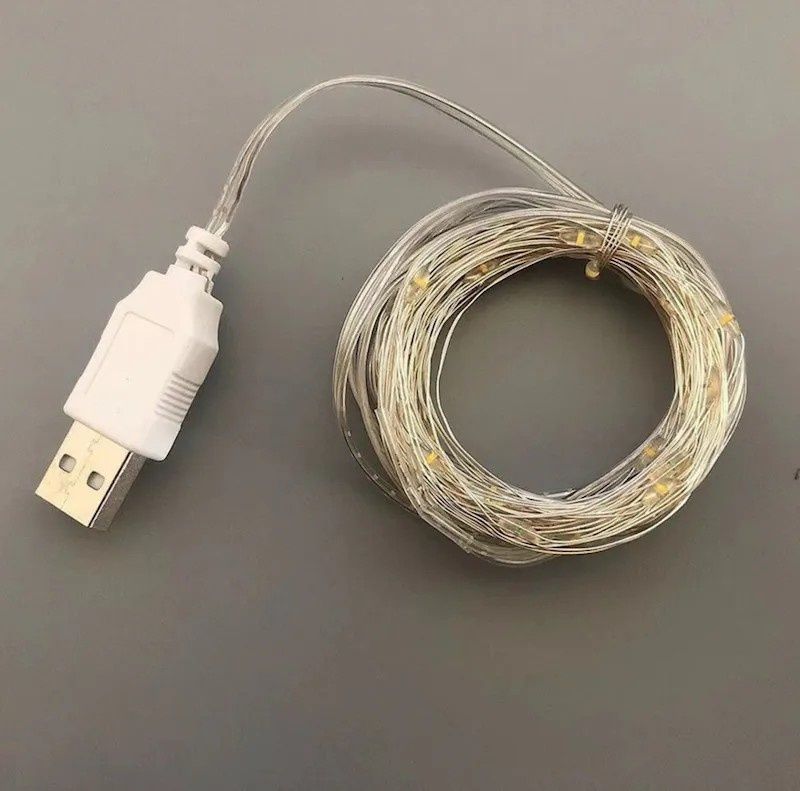 Гірлянда нить Роса USB 50ламп (LED) 5 м