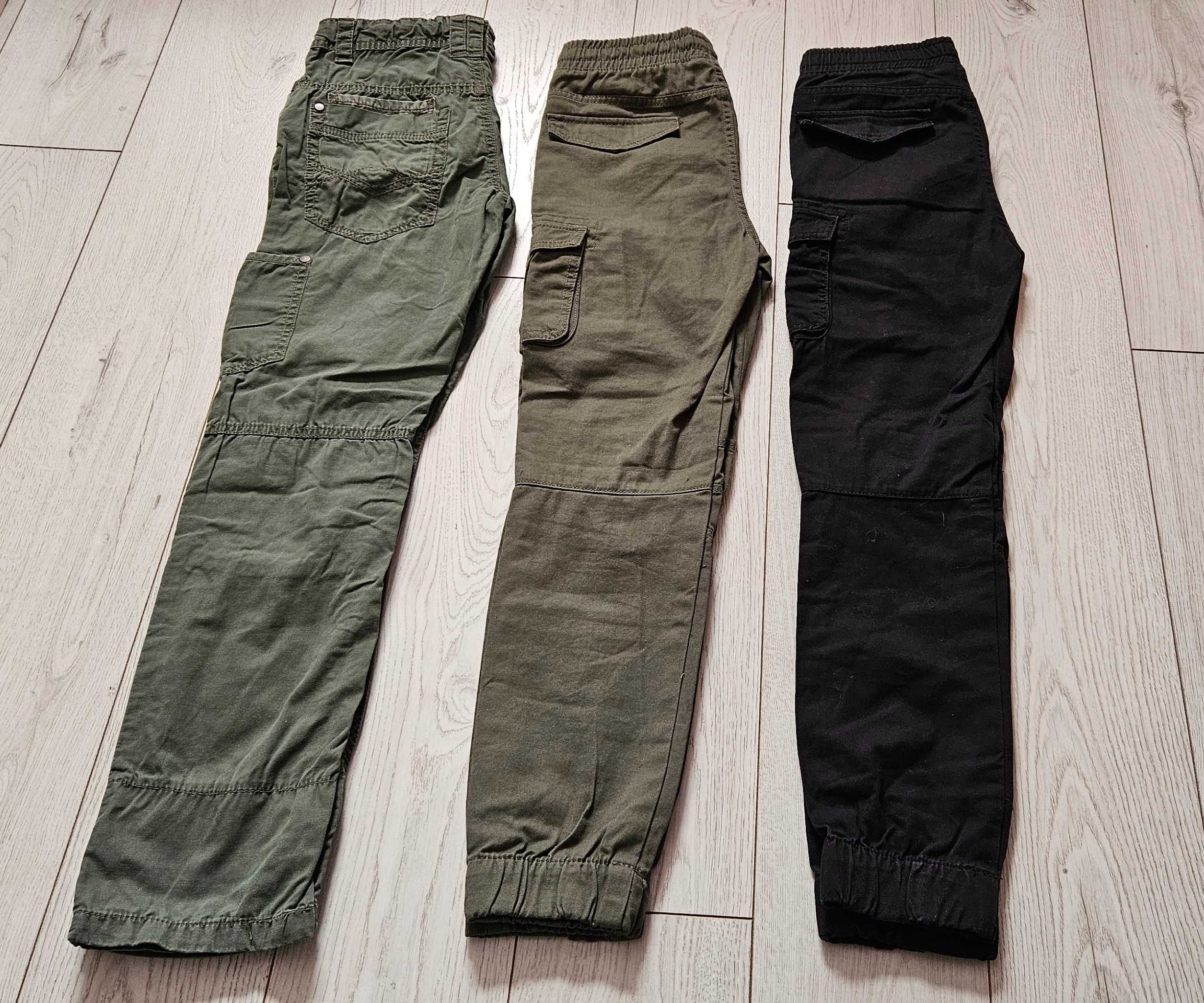 3 pary spodnie bojówki Terranova 140-146 / 9 10 11 lat