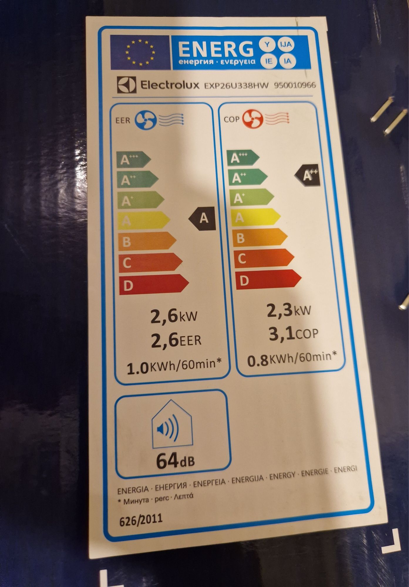 Klimatyzacja przenośna Electrolux EXP26U338HW