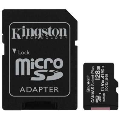 Kingston microSDXC 64/128GB Canvas Select Plus + Adapter SD