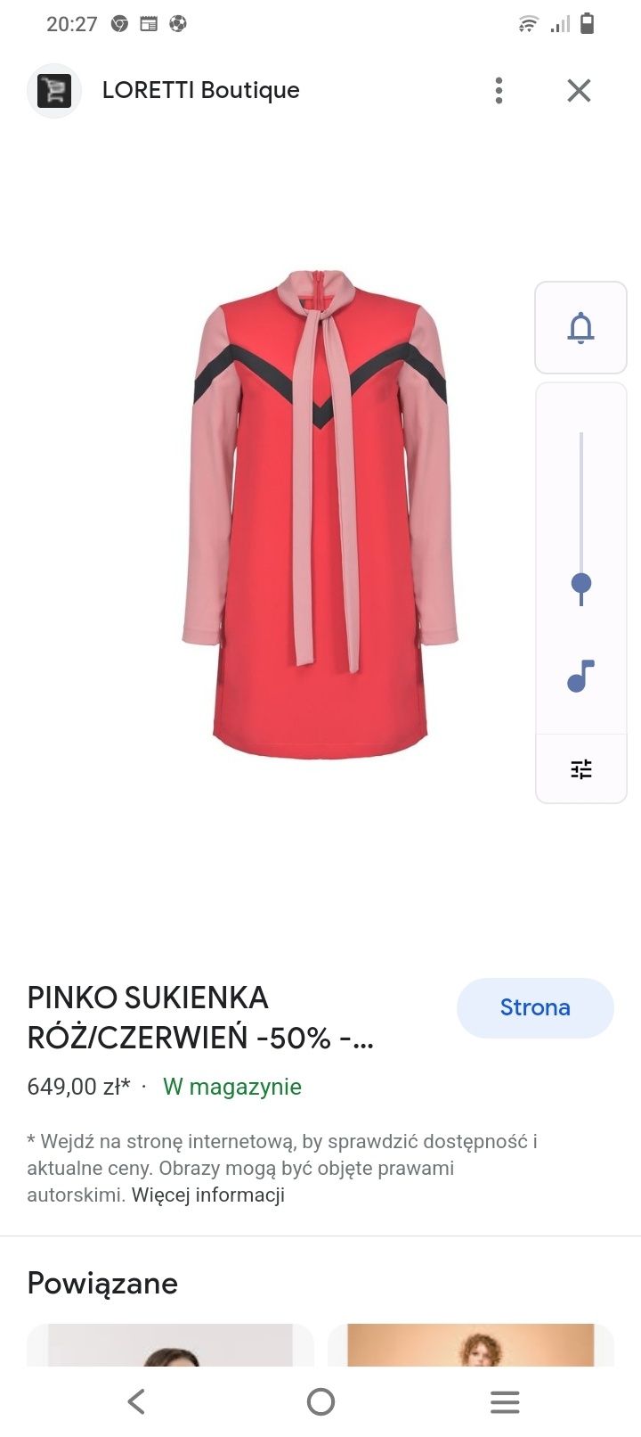Sukienka Pinko rozmiar 40