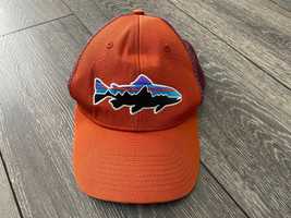 Кепка бейсболка PATAGONIA оригинал большой логотип оранжевая мужская