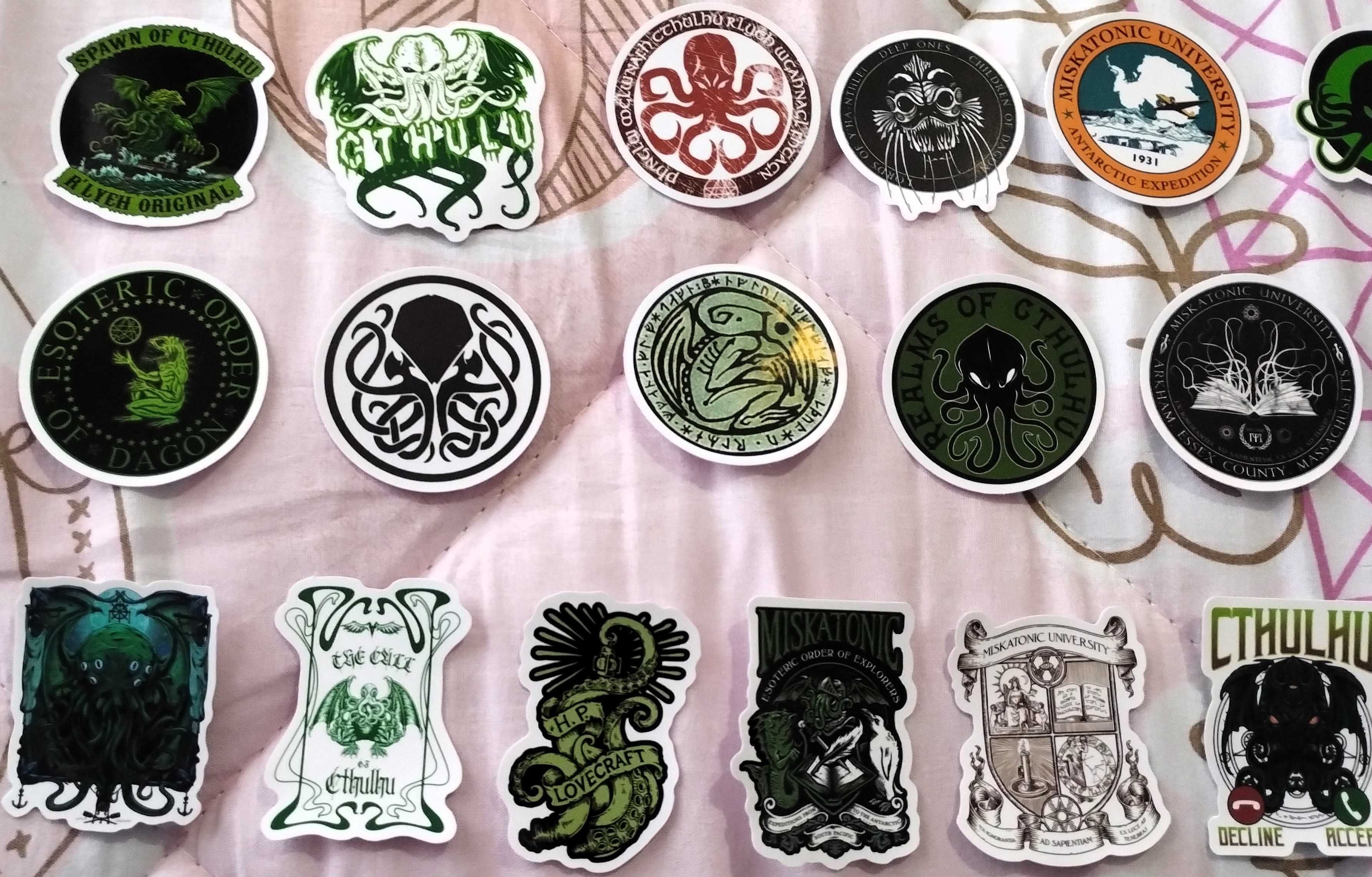 Colecção 50 Autocolantes Cthulhu H.P. Lovecraft