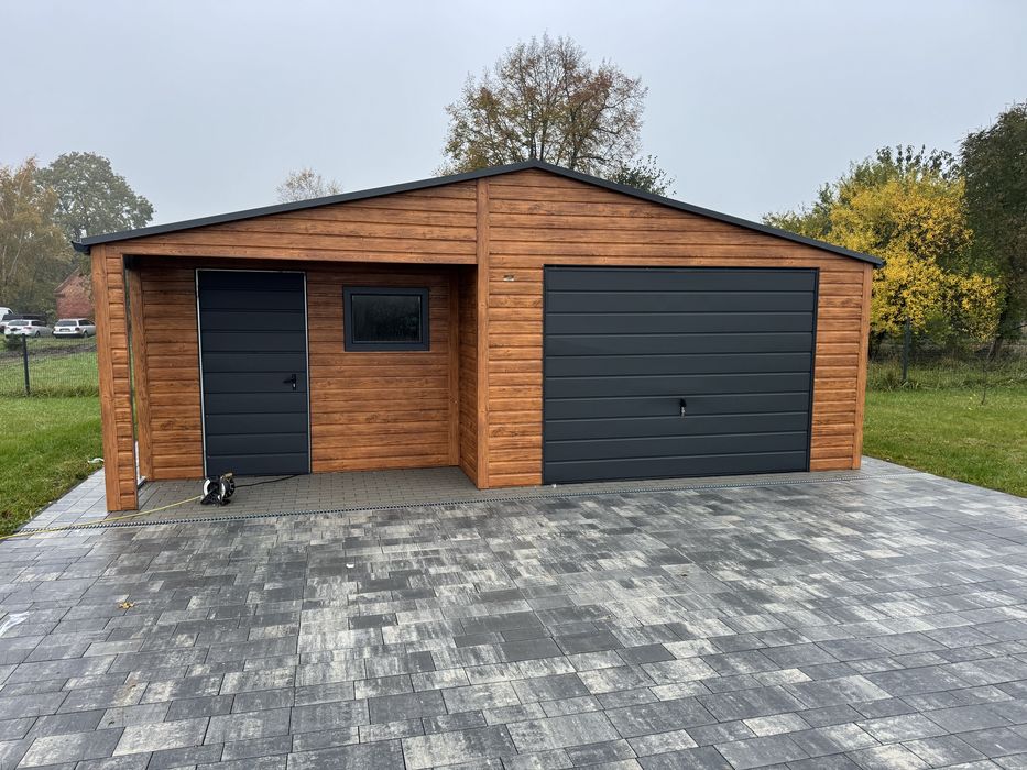 Garaz blaszany, ocynkowany profil zamkniety