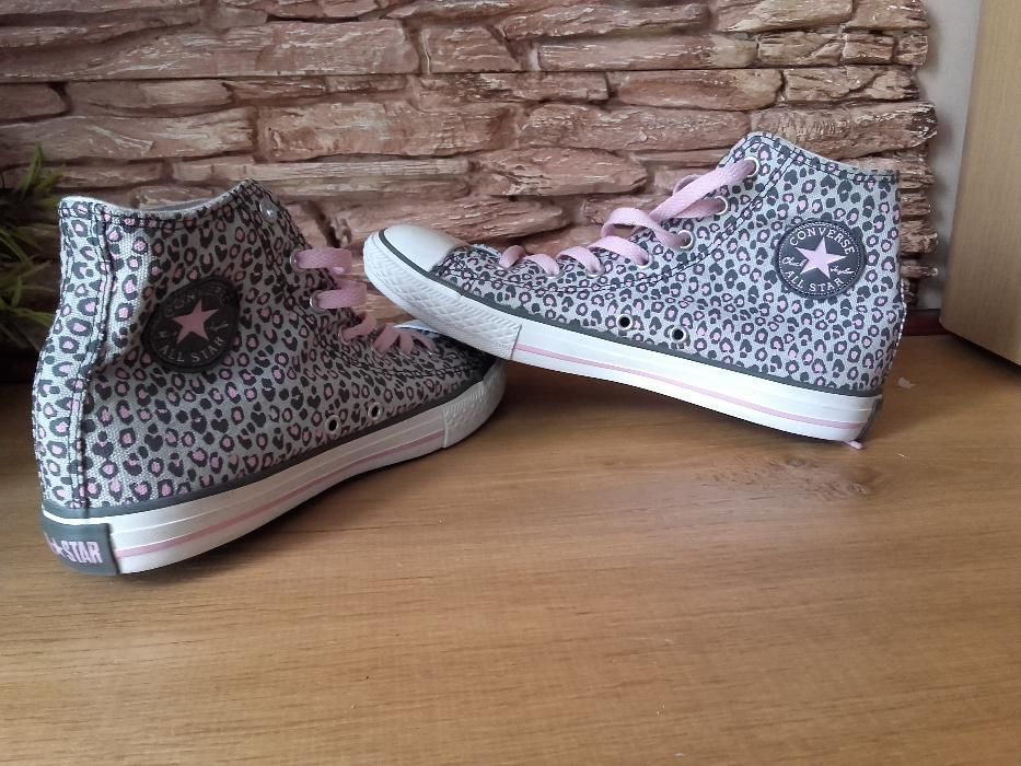Convers all star Chuck Różowa Pantera Pink wysokie trampki tenisowki