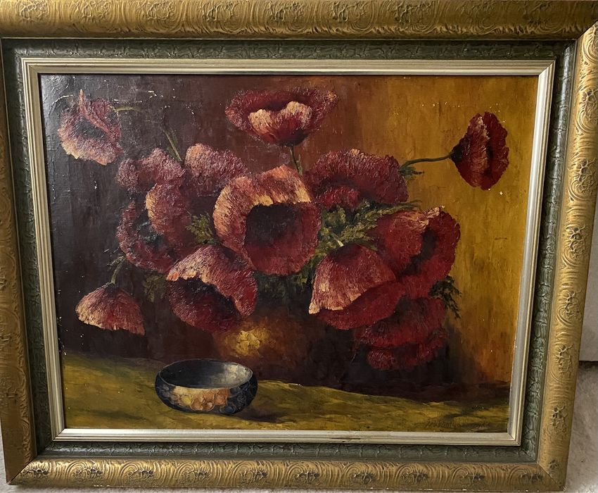 Obraz olejny na płótnie - H.Matyaszczyk - Maki.