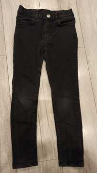 Spodnie H&M HM - czarny - Skinny Fit - rozmiar 128 - regulowany pas