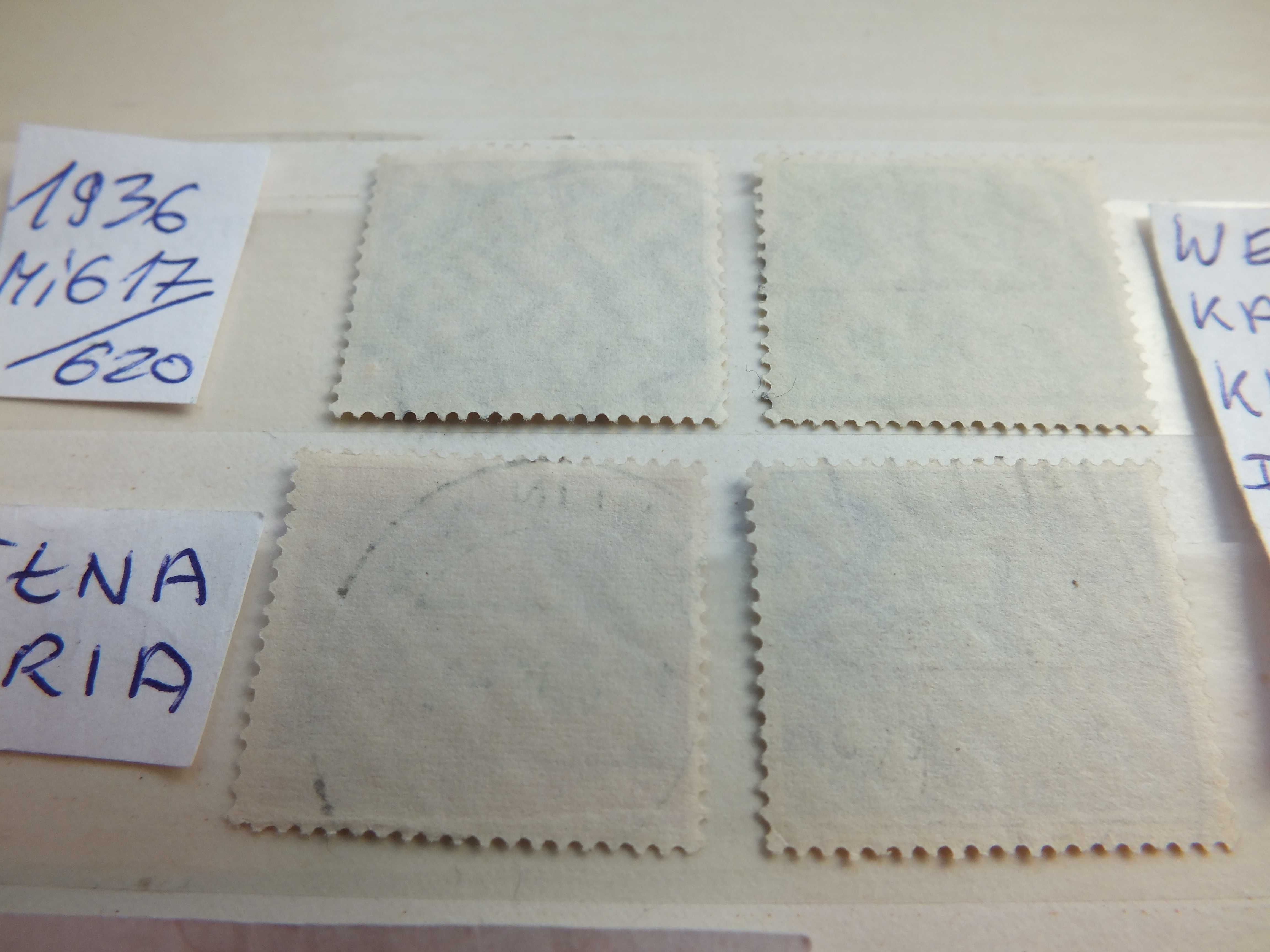 4szt. znaczki seria Mi617 Niemcy 1936r. Rzesza KONGRES kasownik pełny