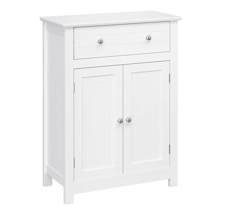 Szafka z szufldą i regulowaną półką Biała NOWA