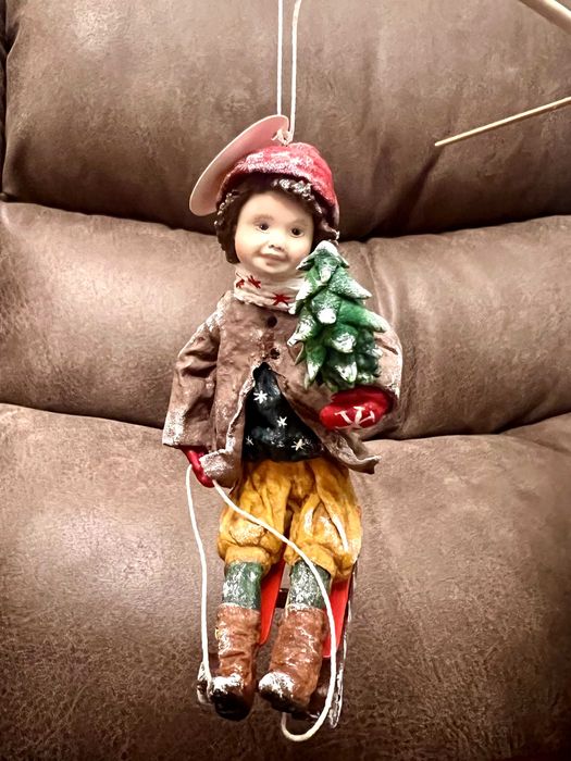 Новорічні іграшки ручної роботи. Ватні іграшки. Новогодние игрушки.