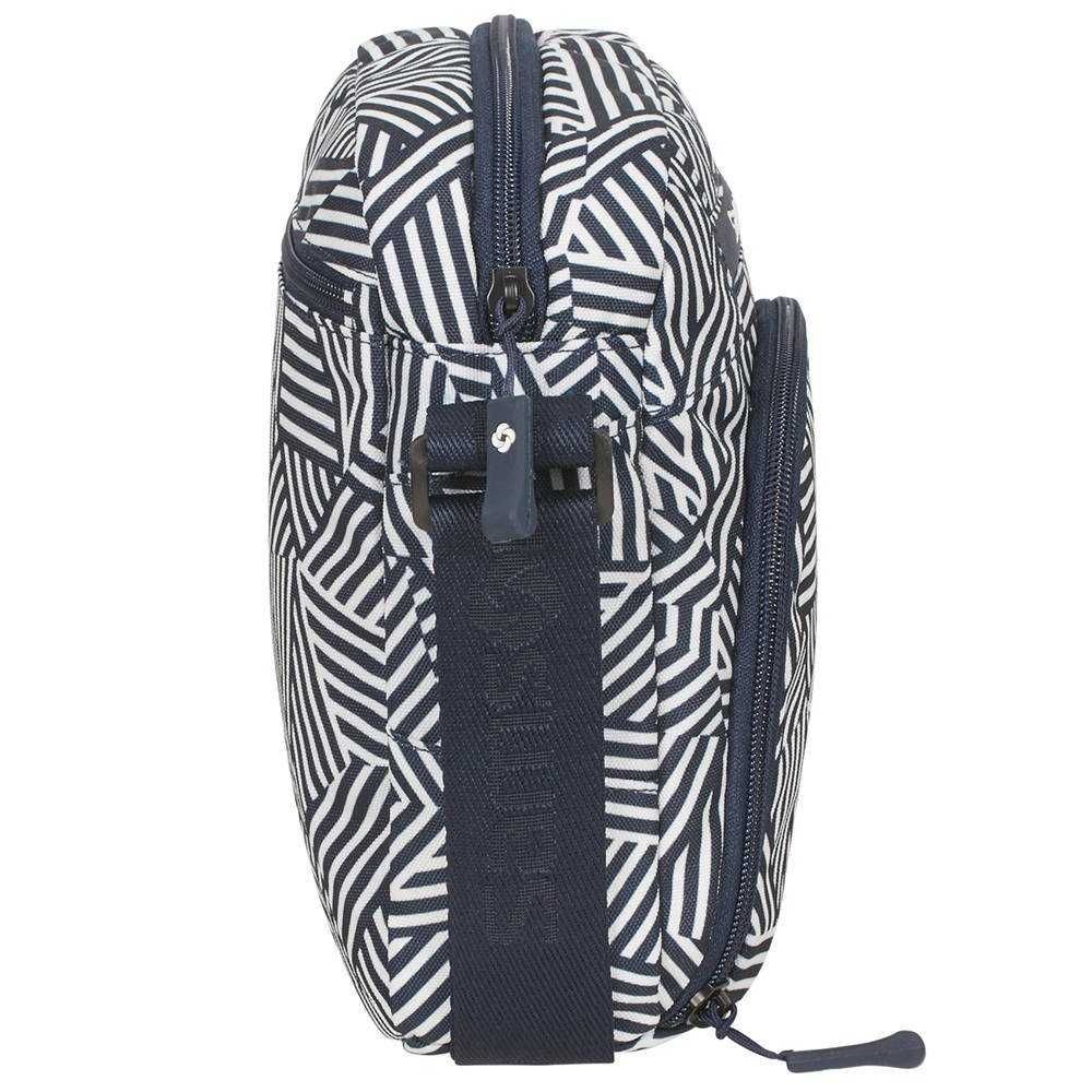 SAMSONITE  - torba raportówka Rewind Crossover - navy blue stripes