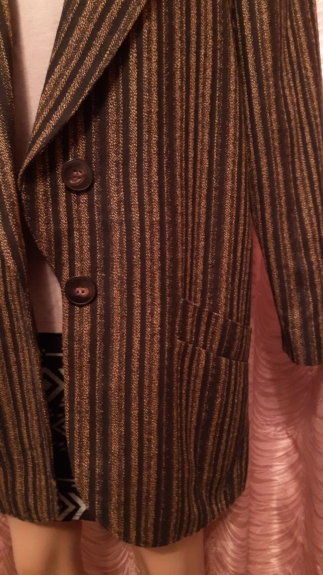 Пиджак винтажный женский оверсайз, жакет. 100% шерсть. 46-48 размер.