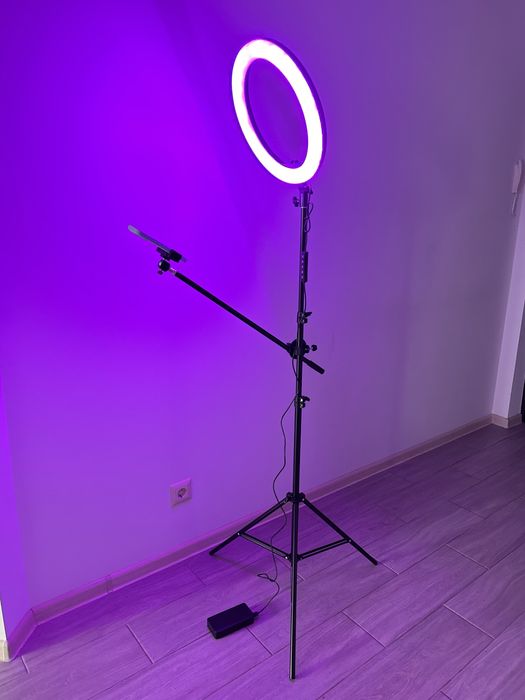 Штатив стійка журавель посилений для телефону/ кільцевої лампи