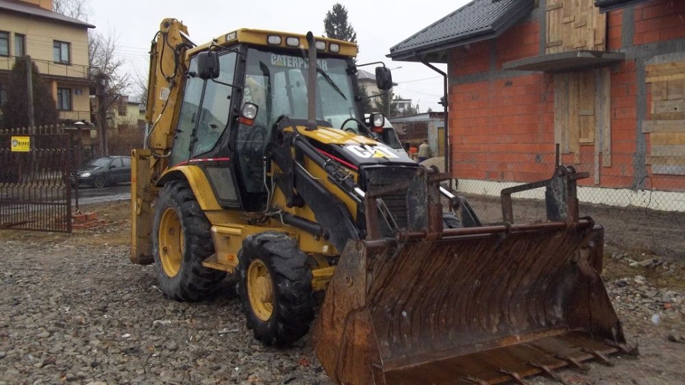 Usługi koparko ładowarką rozbiórki wykopy kucie betonu prace ziemne