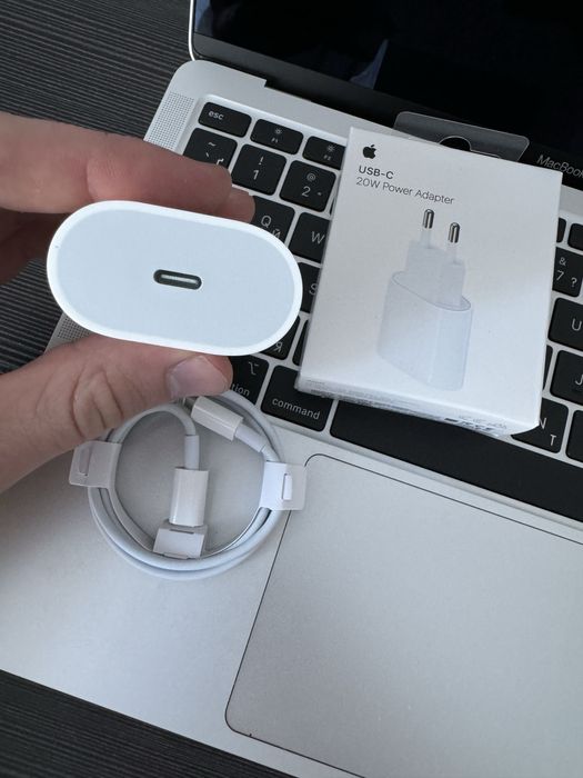 Комплект оригинал 20w быстрая зарядка айфон кабель и блок iphone