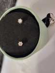 Kolczyki złoto 585 z brylantami 0,5ct, certyfikat