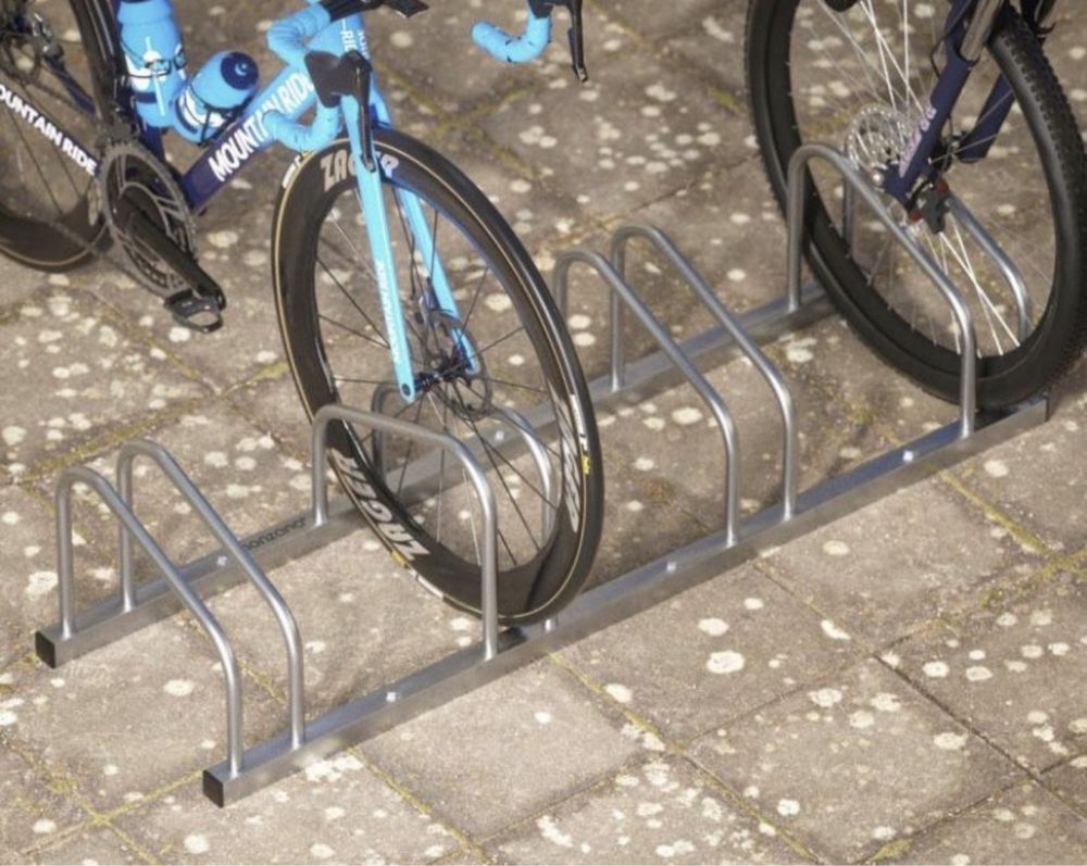 Stojak Uchwyt Parking Rowerowy na 4 Rowery Rower ŁATWY MONTAŻ Mocny