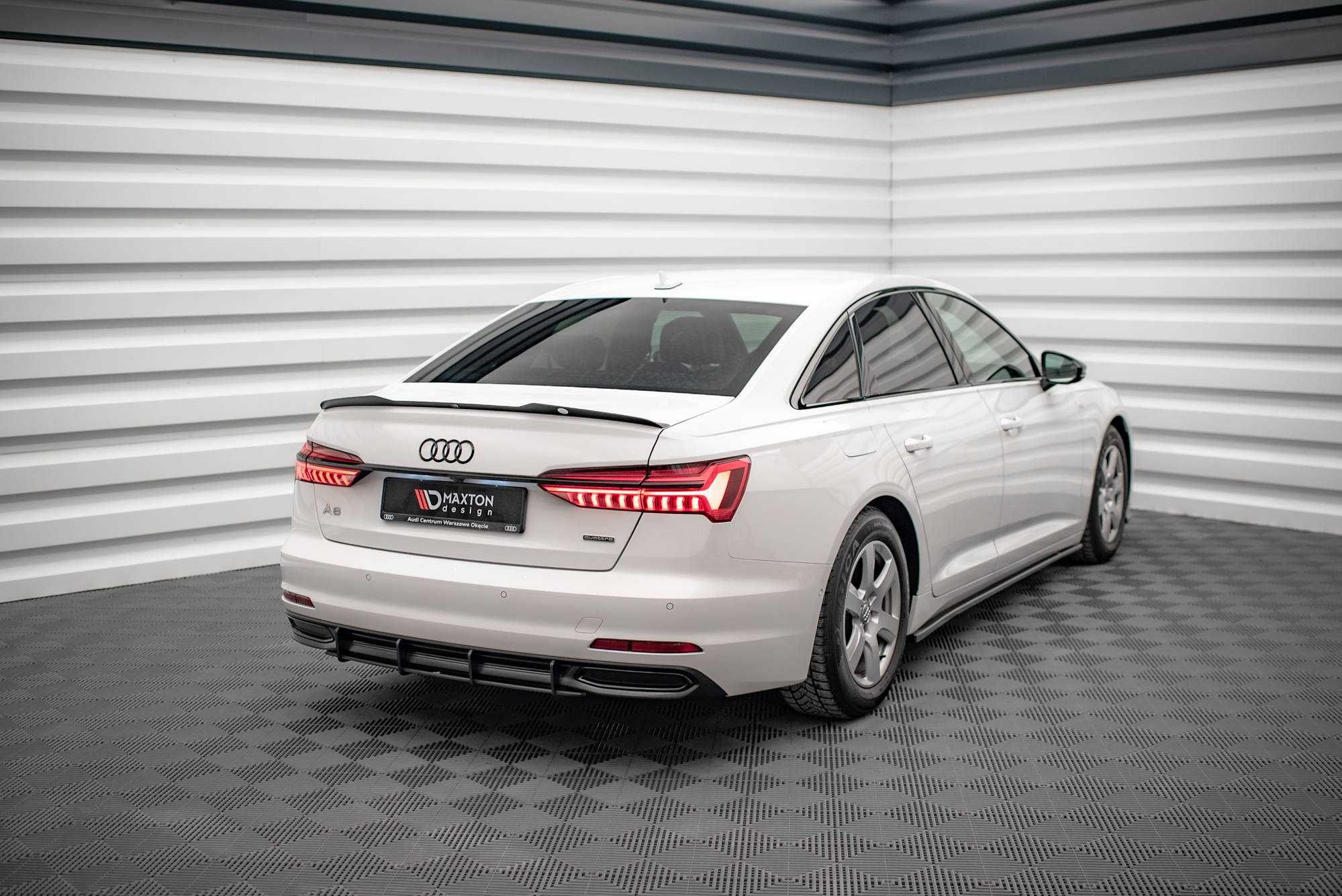 Тюнинг Audi A6 C8 обвес губа сплиттер пороги диффузор спойлер