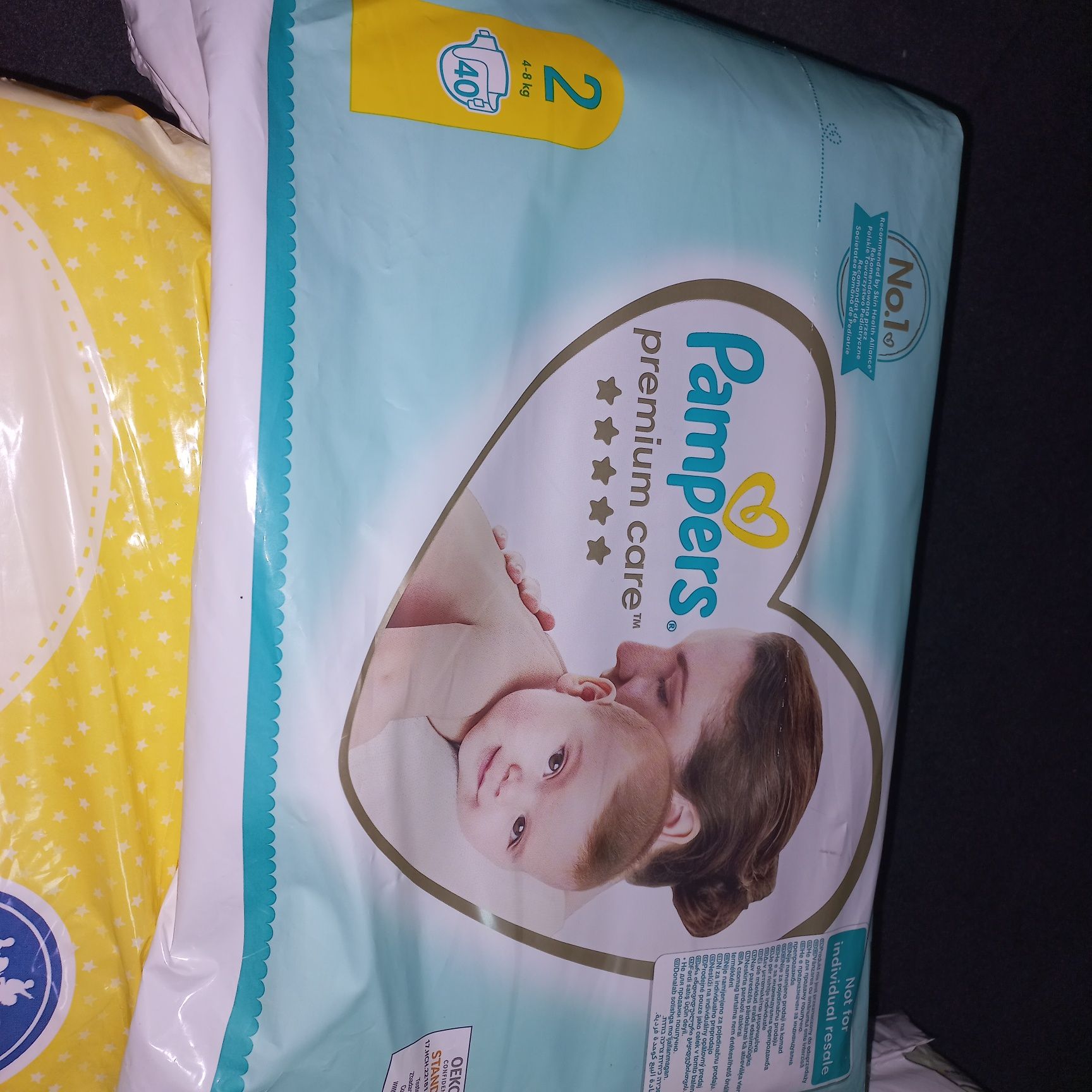 Duży Zestaw pampersy 2 Pampers premium care, baby-dry Nutmeg,Babylove