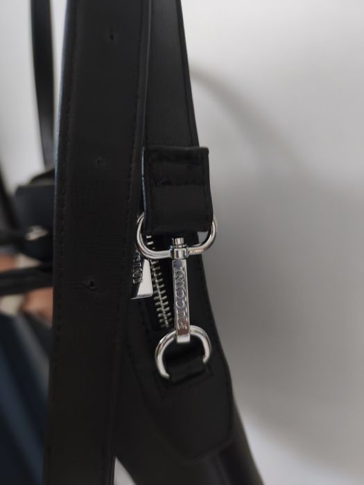 Czarna aktówka torba na laptopa nowa Puccini