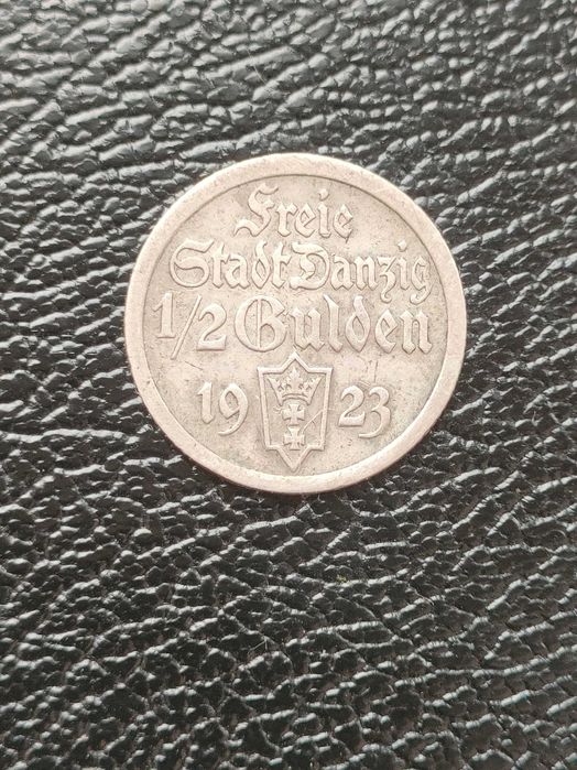 Gulden 1923 1/2 guldena 1923 i 1932 Wolne Miasto Gdańsk