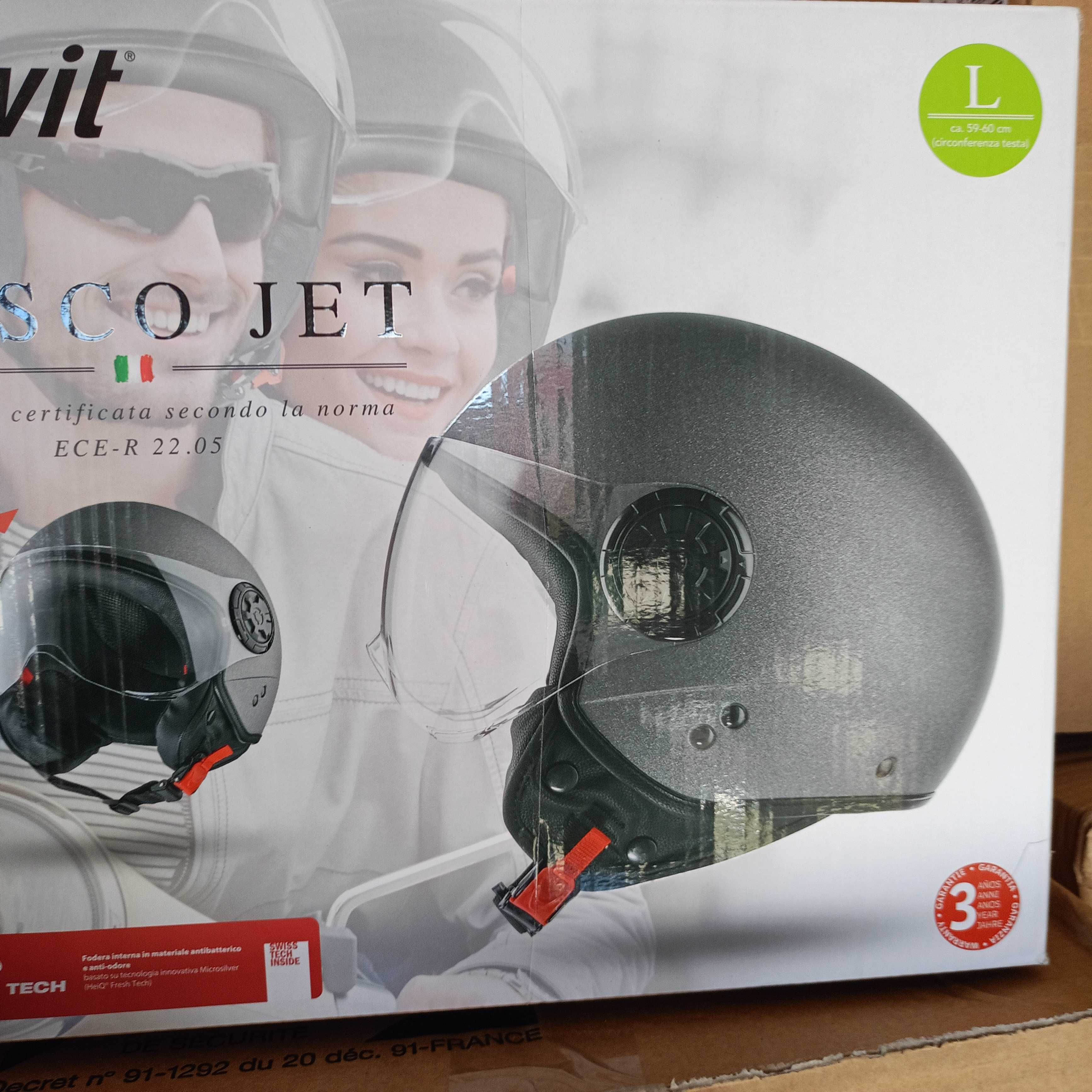 Kask crivit motor/skuter czarny rozmiar L,XL