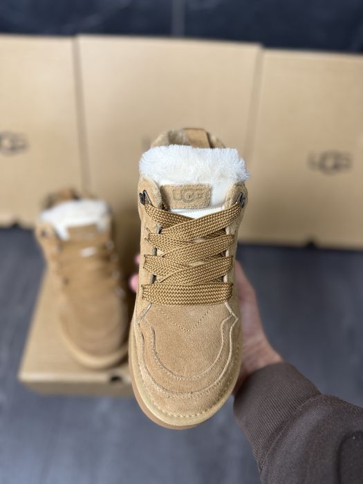 Зимові кросівки черевики UGG LowMel biege black