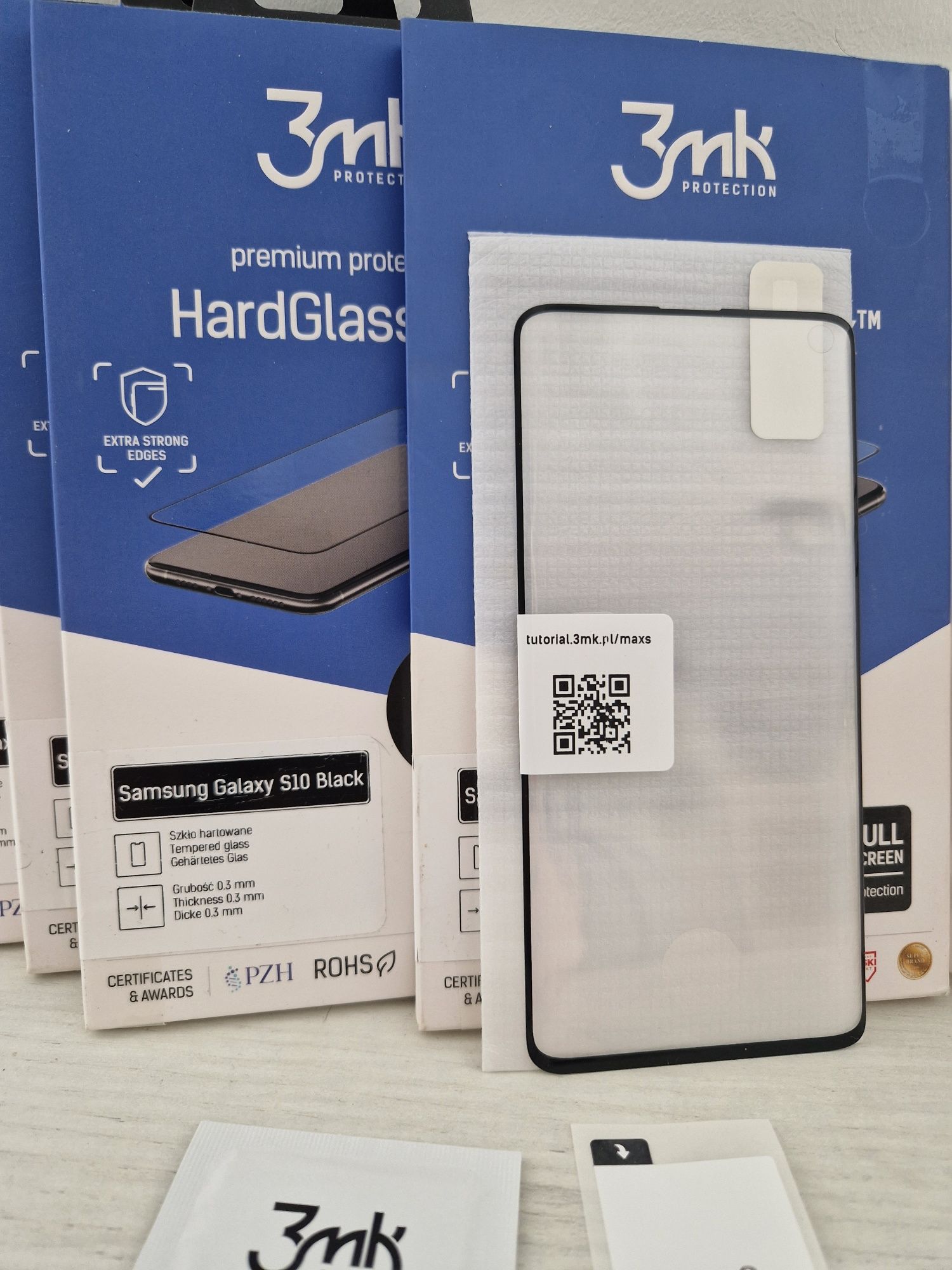 Hartowane szkło 3MK HardGlass Max do Samsung Galaxy S10